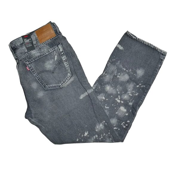 Levi's 541 Athletic Fit Taper Leg Warp Stretch Jeans Bleached Acid Wash NWT